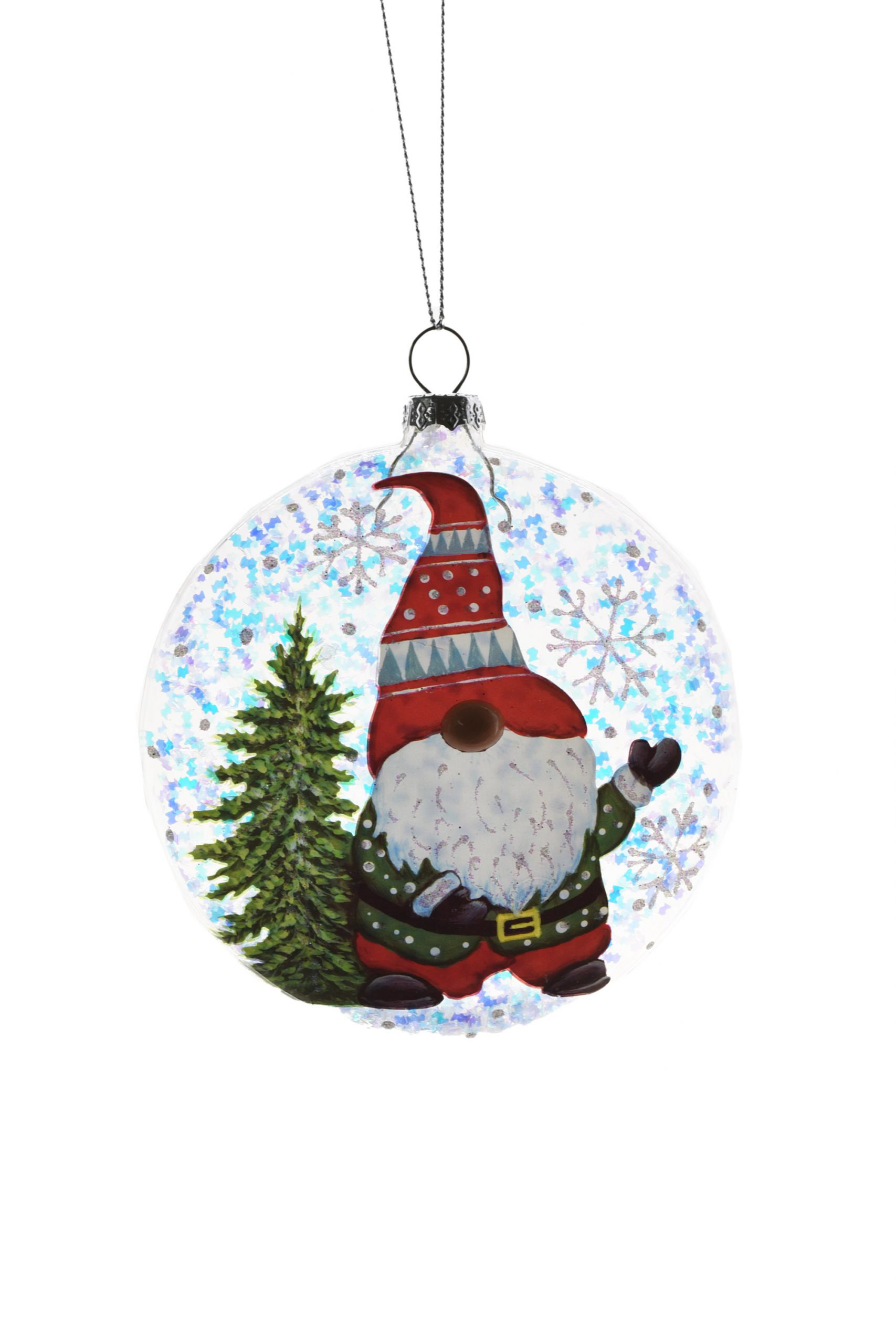 Louisiana Tech Bulldogs 3'' Glass Round Ornament