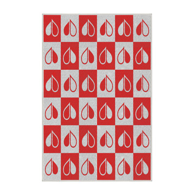 Rouge niche Tapis décoratif