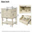 Meuble-lavabo de salle de bain 24 po avec lavabo en céramique-665960543