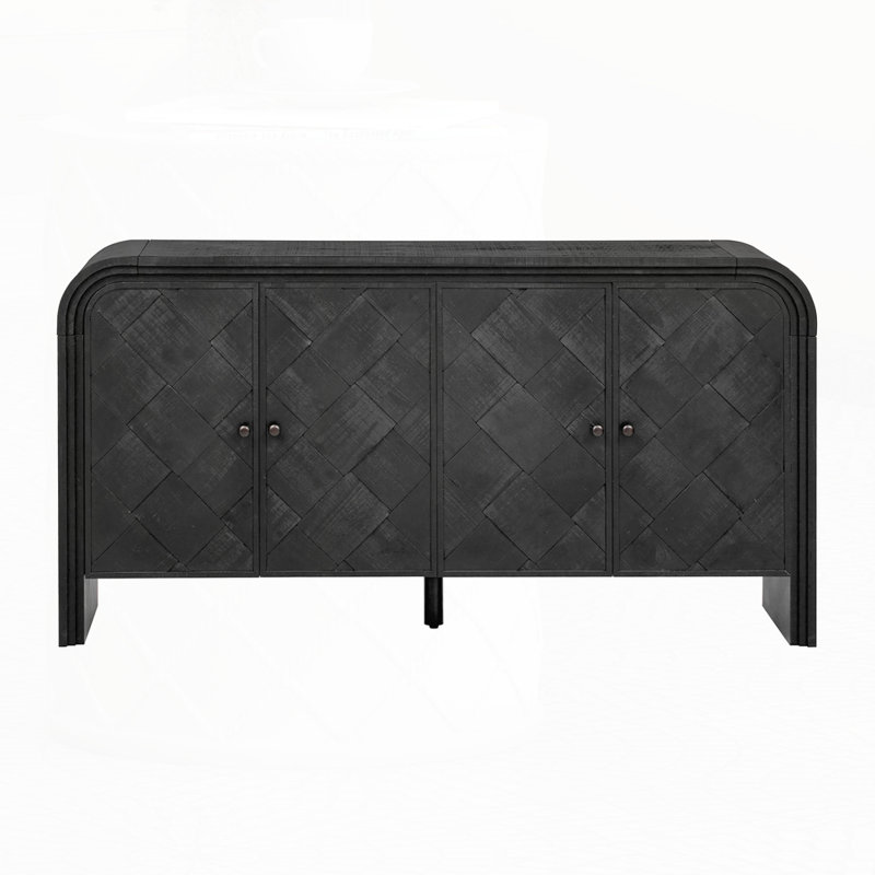 Luxury Multi-Functional MDF Sideboard, Black