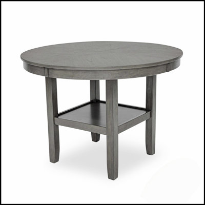 Magnifique ensemble de table à manger rond 5 pièces avec tablettes de rangement inférieures, meubles en bois pour les maisons modernes