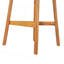 Tabouret de bar d'extérieur en bois de teck avec osier Lymington, ensemble de 2-1311283679