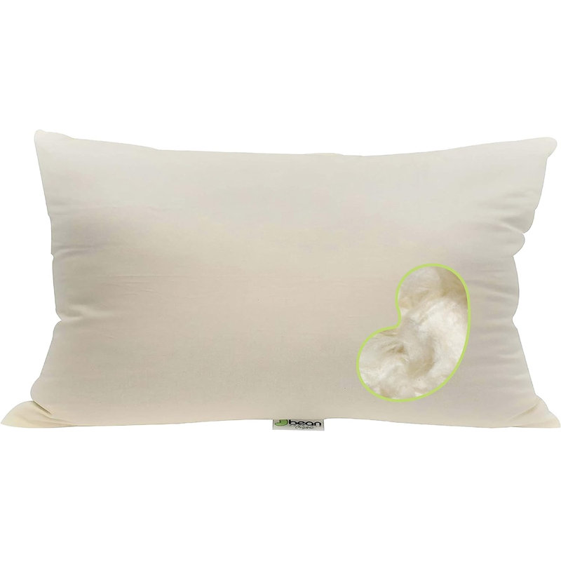 Oreiller de qualité supérieure Euro Kapok - Coussin de cou en tissu de coton biologique pour soutien et confort du cou - 60 po x 20 po