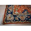 Tapis traditionnel en laine rouille noué à la main Oushak