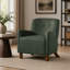 Fauteuil d'appoint moderne capitonné avec pieds en bois d'hévéa-1064188583