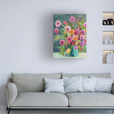 Wrapped Canvas Wall Art - Suzanne Allard 'Hope Springs' Wall Art for Living Room, Bedroom, or Office Décor  - 18x24