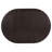 Illkirch Espresso Oval Extension Leaf Dining Table
