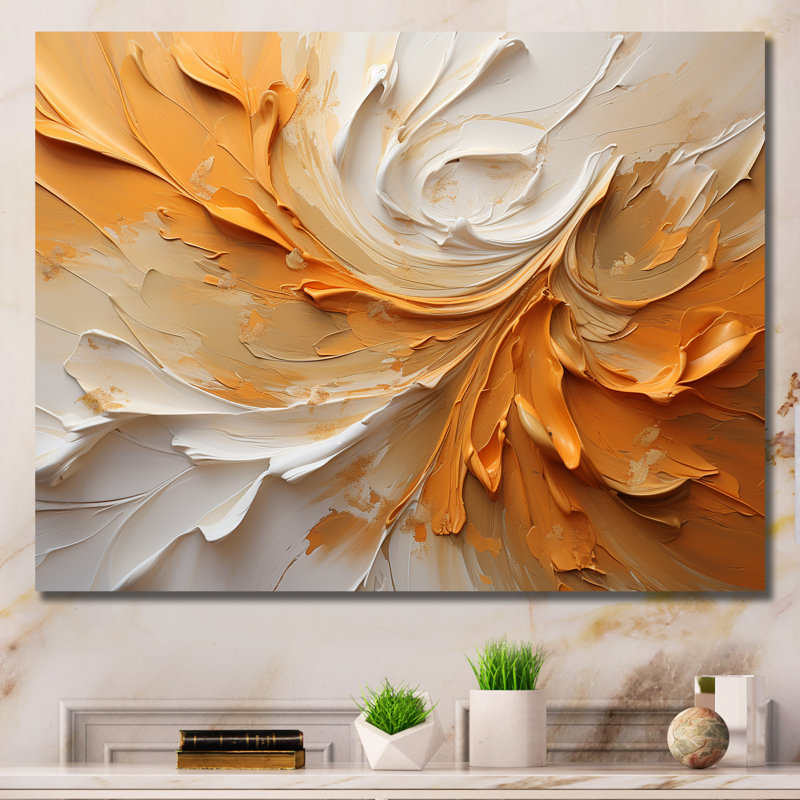 Décoration murale civan - formes abstraites, H 24 po x l 32 po x P 1 po, Toile tendue