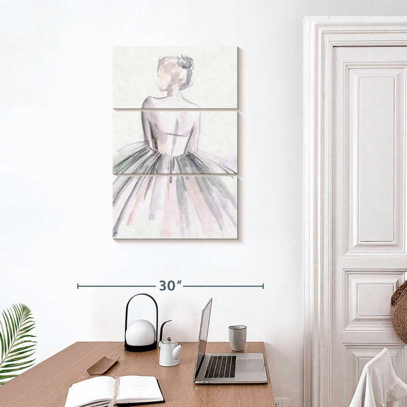 Ballerine Enn Watercolor I, H 32 po x l 20 po