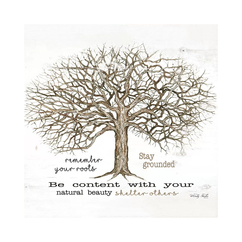 Remember Our Roots by Cindy Jacobs - Print on Canvas, 66.04cm H x 66.04cm W x 3.81cm D, Wrapped Canvas