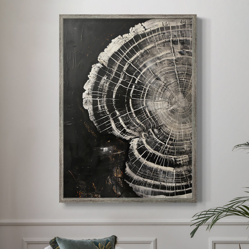 ABSTRACT Series CLII, reproduction encadrée - bois massif, H 11 po x l 9 po