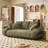  Sicilia 82'' Compression Corduroy Sofa Bed,Upholstered Sleeper with Back Cushions-1870283772