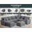 Reversible Flexible Combination Modular Sectional-459429294