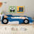 Meridian Race Car Platform Bed With Wheels, Pine Wood And MDF-1290319199-1290319197