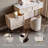 Makeup Vanity with Light mirror,4 drawers