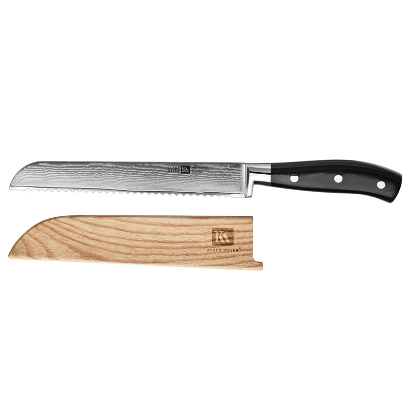 Klaus Meyer Argos 8'' Bread Knife (Wood Sheath Contained)