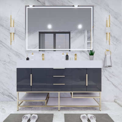 Ensemble de meuble-lavabo double 59 po Glasgow