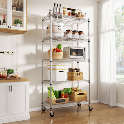 Multi-Size 5-Tier Kitchen Shelf