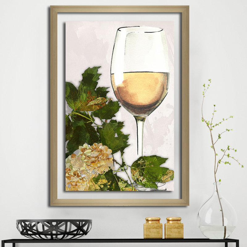 « wine », impression encadrée, H 27,5 po x l 21,5 po x P 0,75 po