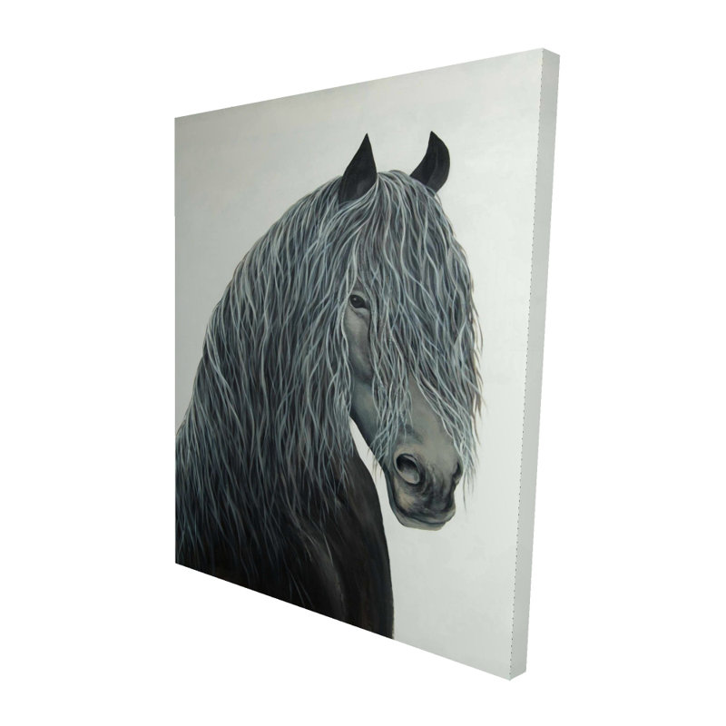 Cheval sauvage - Toile de bureau de ferme pour la décoration intérieure