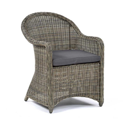 Outdoor Patio Dining Armchair with Cushion
