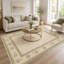 Striped Cotton and Chenille Flatweave Area Rug-1943728071