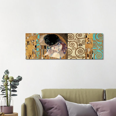 Klimt 150 Anniversary II by Gustav Klimt - Wrapped Canvas Panoramic Print