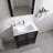 30" Single Bathroom Vanity with Ceramic Sink & Soft-Close Doors & Drawer- Solid Wood Frame & Easy-Clean Design-13610667-13610666