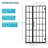 Shower Door 40" W X 72" H Pivot Frameless Shower Door With Pattern Glass, 2/5 In. (10Mm), Open Entry Design In Matte Black