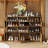 Expandable And Removable Eight-Door Woodgrain Shoe Cabinet