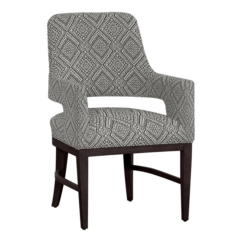 Chaise avec accoudoirs Josie, Espresso, 9704 Bringé