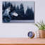 «Gray Wolf Portrait» par Ron Parker, art mural en verre acrylique-1440692593