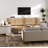 Debets Solid Wood Accent Cabinet Set with Seagrass Doors-346960332
