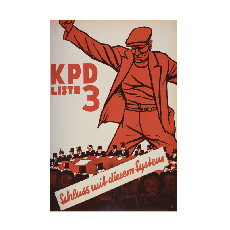 «Mihaly Biro Communist Party Élection», art sur toile 1932, H 19 po x l 12 po