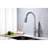 Pull Out For Kitchen Faucet, High 360 Rotating Nozzle, Stream Spray Pause Functions, Simple Water Control, Brushed Nickel Finish, Corrosion Surface, Smooth Aerated Bubble Splash- Water, 6 Lb