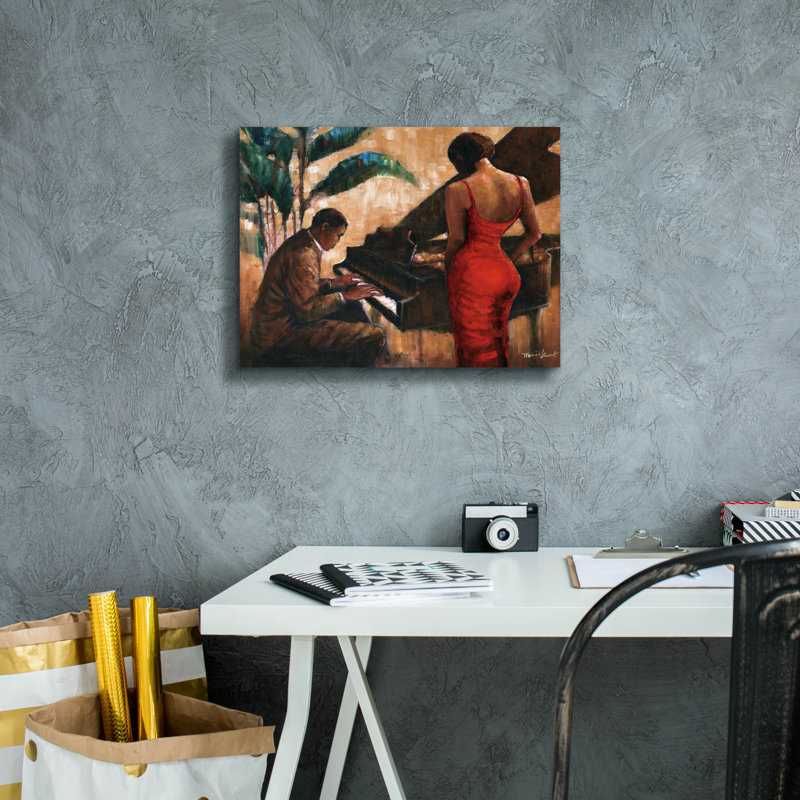 «Enchanting Keys» par Monica Stewart, H 12 po x l 16 po x P 0,75 po