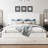 Silvester Modern Upholstered Platform Storage Bed with Wooden Slats, no box spring needed-86592362-89199072