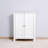 Bathroom Floor Storage Cabinet with Double Door Adjustable Shelf