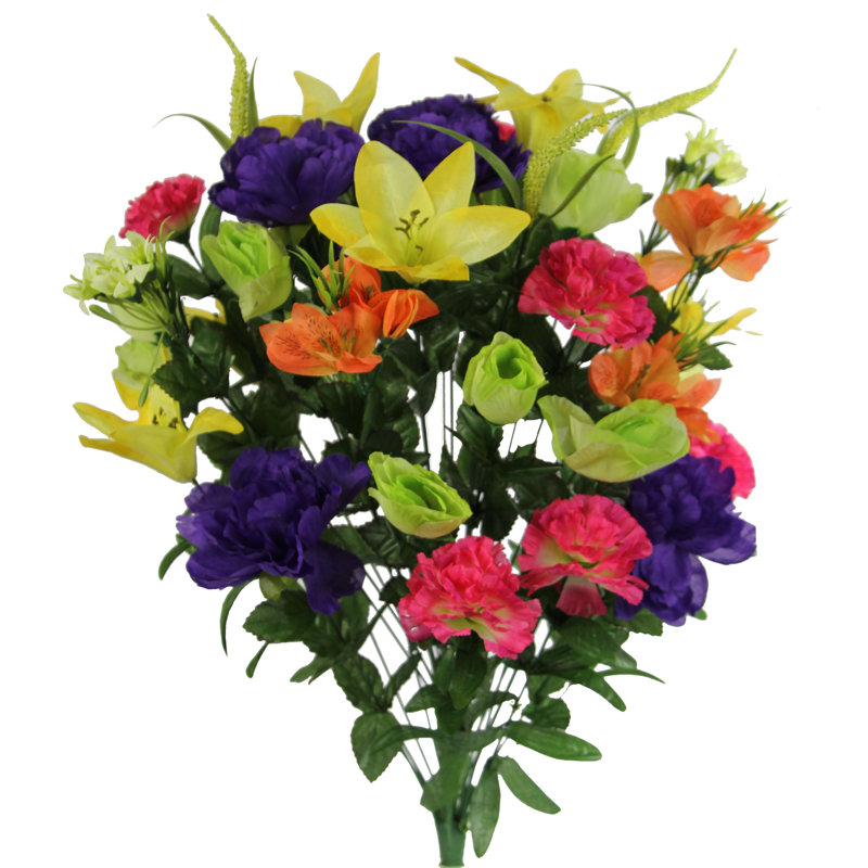 Buissons de fleurs artificielles, Mélange frais