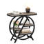 Table de bout étroite 25,59 po avec tablettes de rangement à 3 niveaux
