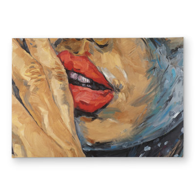 Shushing Lips Closeup Door Mat - Modern Home Decor Best Seller