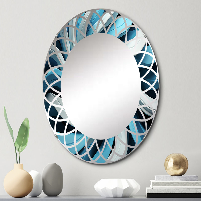 Kentyard - Miroir mural moderne ovale, 30 po x 20 po