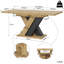 Extendable Metal Base Dining Table