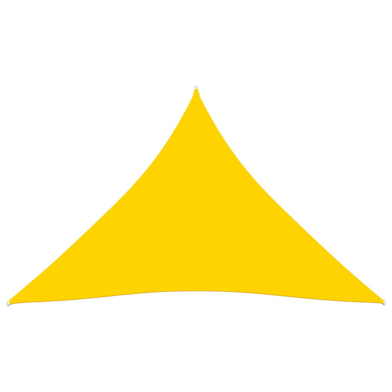 Androscogin Triangular Shade Sail, Yellow, 5m x 6m x 6m