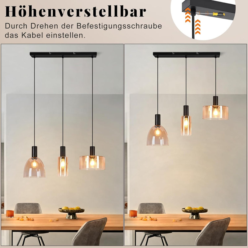 3 - Light Matte Black Pendant