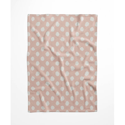 Large Dot Velveteen Fleece Blanket