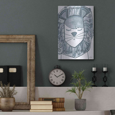 «Whimsical Baby Lion» par Yass Naffas Designs, art mural en métal