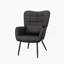 Fauteuil en cuir, fauteuil d'appoint moderne à haut dossier, chaises de salon avec pieds en métal