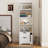 Night Stand with Bookshelf-1028647965