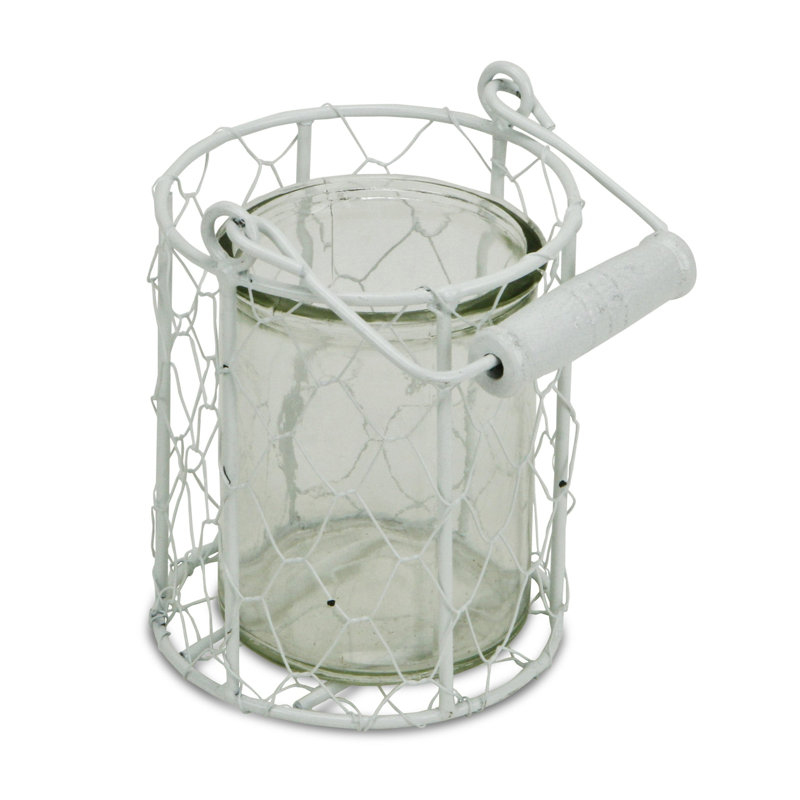 HomeRoots 4.5'' H Metal Tabletop Lantern